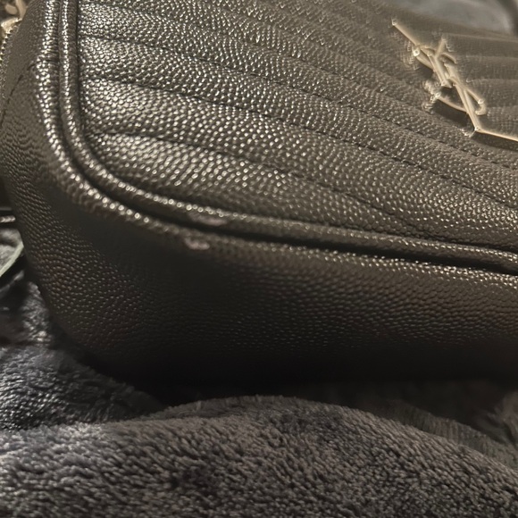 YSL Lou Mini Matelasse Leather Camera Bag Black & Silver Hardware - Picture 10 of 15